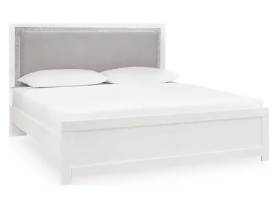 Maeling King Upholstered Panel Bed