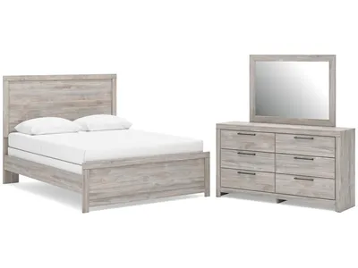 Broachmyn Queen Panel Bed, Dresser and Mirror