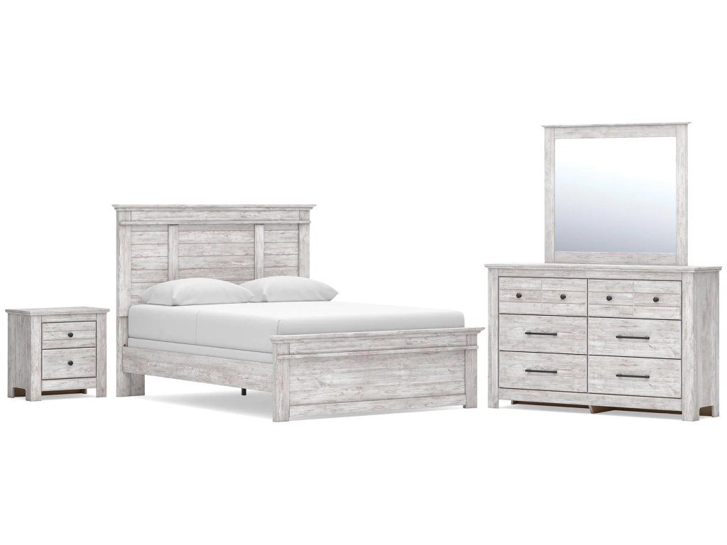 Makidern Queen Panel Bed, Dresser, Mirror and Nightstand - main image