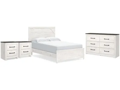 Gerridan Queen Panel Bed, Dresser and 2 Nightstands
