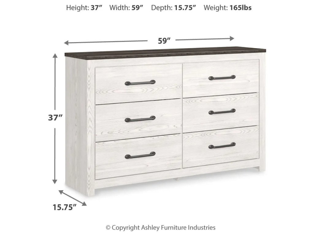 Gerridan Queen Panel Bed, Dresser and 2 Nightstands - image 7