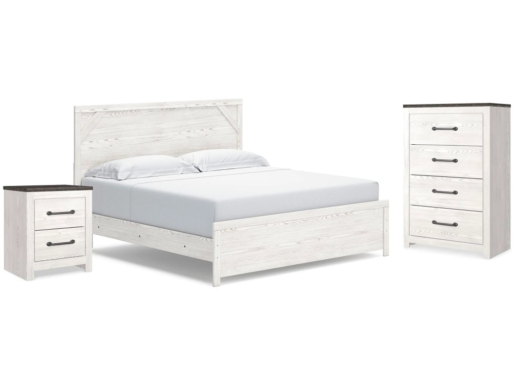Gerridan King Panel Bed, Chest and Nightstand - main image