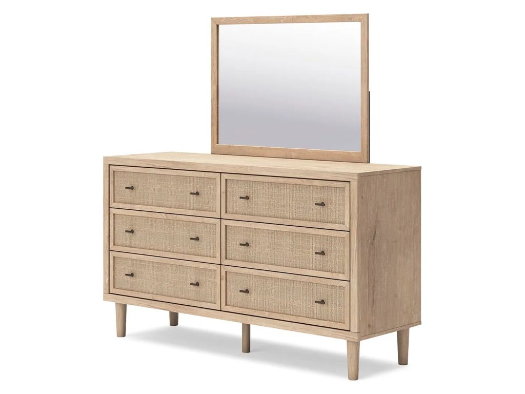 Cielden Queen Upholstered Bed, Dresser and Mirror - image 7