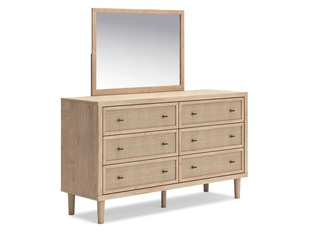 Cielden Queen Upholstered Bed, Dresser and Mirror - image 2