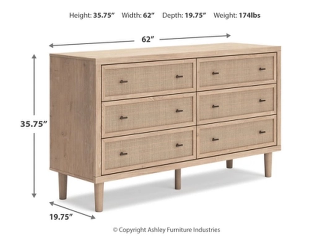 Cielden Queen Upholstered Bed, Dresser and 2 Nightstands - image 25