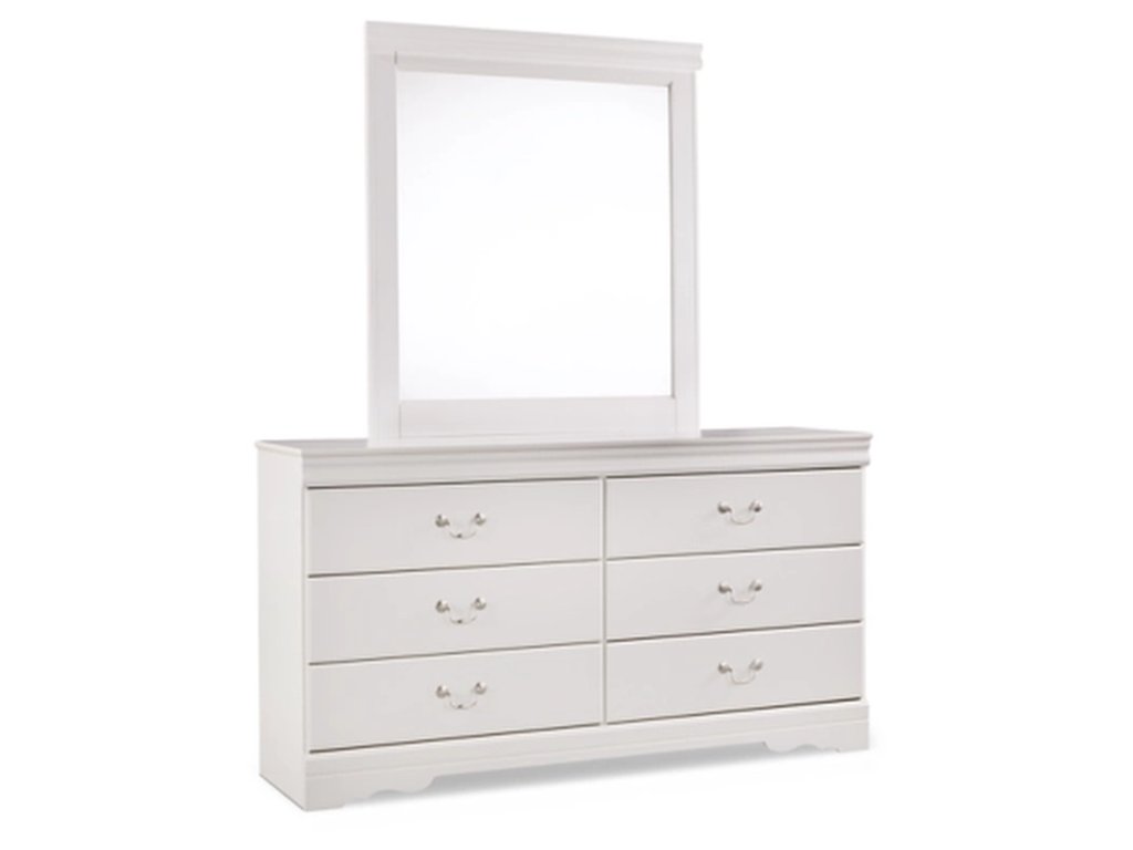 Anarasia Queen Sleigh Bed, Dresser, Mirror and 2 Nightstands - image 1