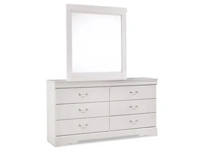 Anarasia Queen Sleigh Bed, Dresser, Mirror and 2 Nightstands - Alternative View