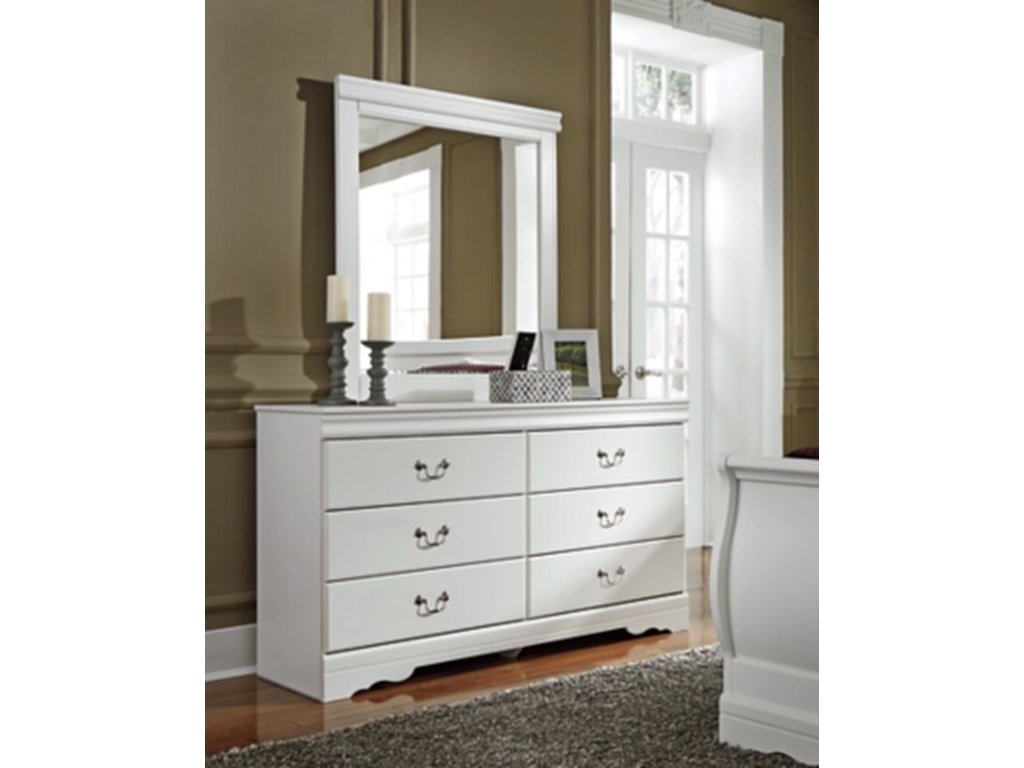 Anarasia Queen Sleigh Bed, Dresser, Mirror and 2 Nightstands - image 4
