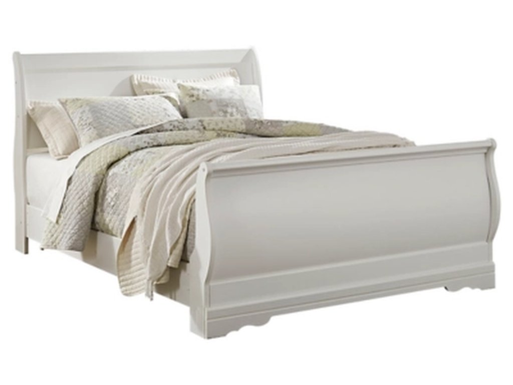 Anarasia Queen Sleigh Bed, Dresser, Mirror and 2 Nightstands - image 2