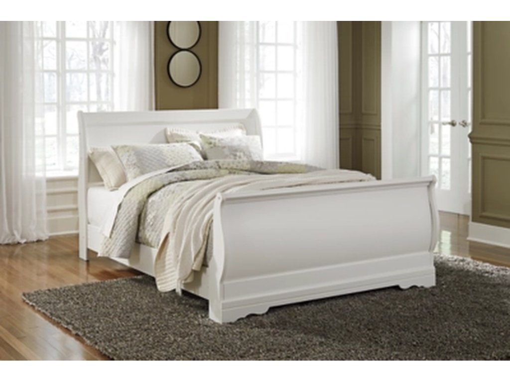 Anarasia Queen Sleigh Bed, Dresser, Mirror and 2 Nightstands - image 5