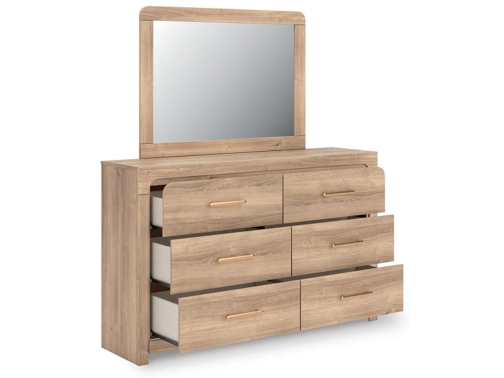 Kinlanni Queen Panel Bed, Dresser, Mirror and Nightstand - image 3