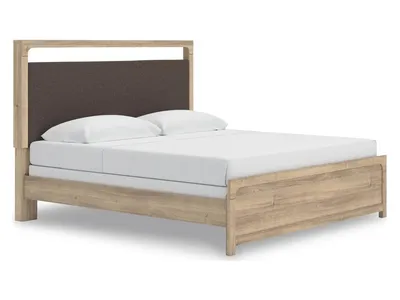 Kinlanni King Upholstered Panel Bed