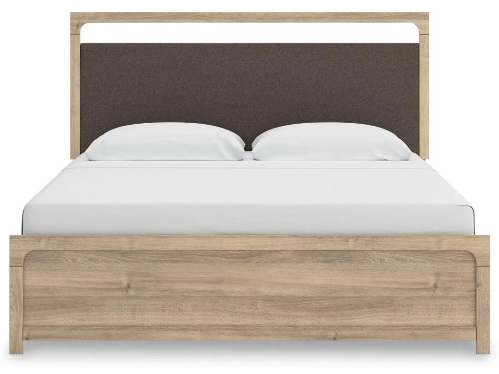 Kinlanni King Upholstered Panel Bed, Dresser, Mirror and Nightstand - image 8