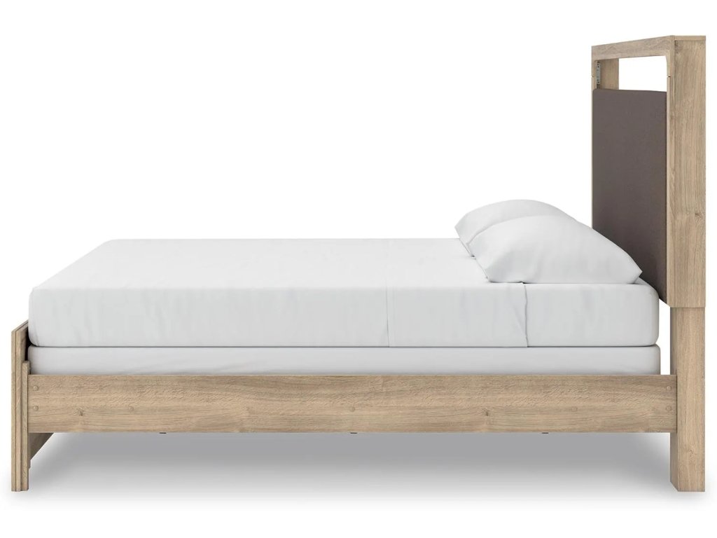 Kinlanni King Upholstered Panel Bed, Dresser, Mirror and Nightstand - image 12