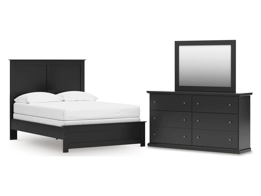 Maribel Full Panel Bed, Dresser and Mirror - main image