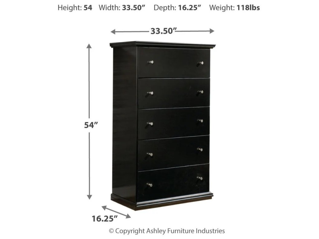 Maribel Full Panel Bed, Dresser, Mirror and Chest - image 10