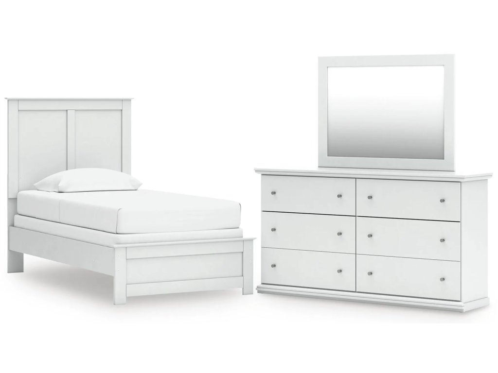 Bostwick Shoals Twin Panel Bed, Dresser and Mirror - main image