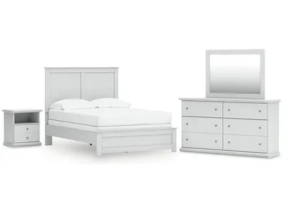 Bostwick Shoals Full Panel Bed, Dresser, Mirror and Nightstand