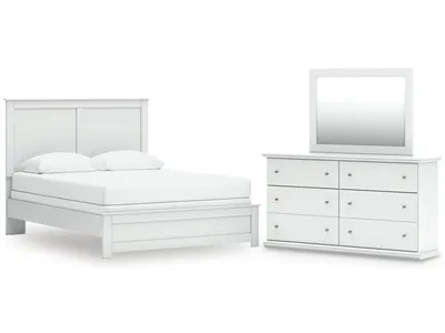 Bostwick Shoals Queen Panel Bed, Dresser and Mirror