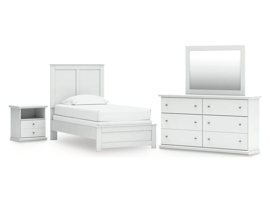 Bostwick Shoals Twin Panel Bed, Dresser, Mirror and Nightstand - main image