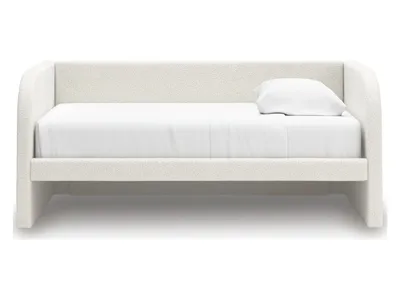 Arloster Twin Upholstered Day Bed, Dresser and Mirror