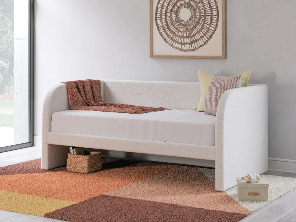 Arloster Twin Upholstered Day Bed, Dresser and Mirror - image 16