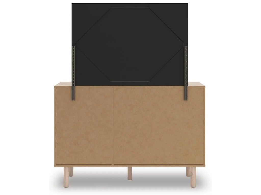 Arloster Twin Upholstered Panel Bed, Dresser and Mirror - image 5