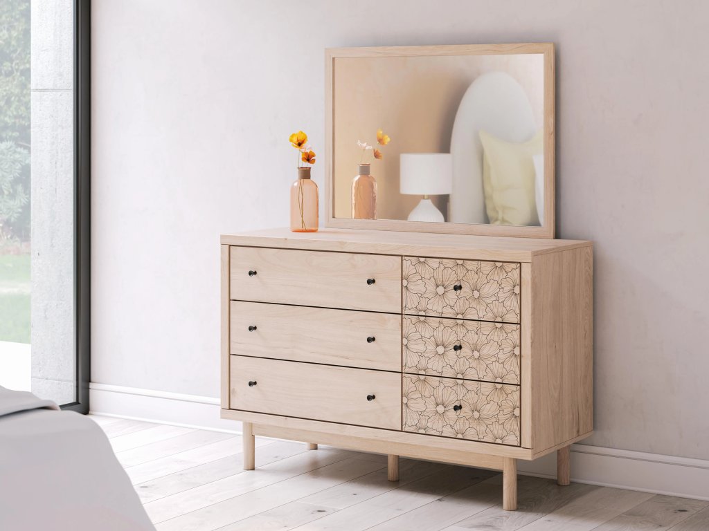Arloster Twin Upholstered Panel Bed, Dresser and Mirror - image 15