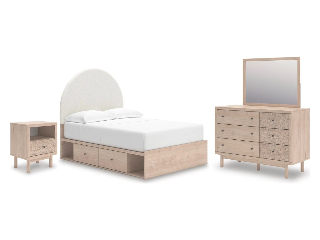 Arloster Full Panel Storage Bed, Dresser, Mirror and Nightstand - main image