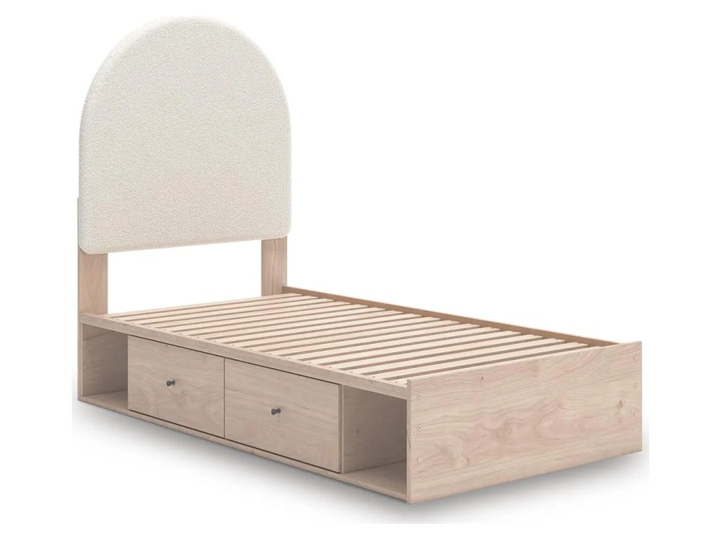 Arloster Twin Upholstered Panel Bed with Storage - image 3
