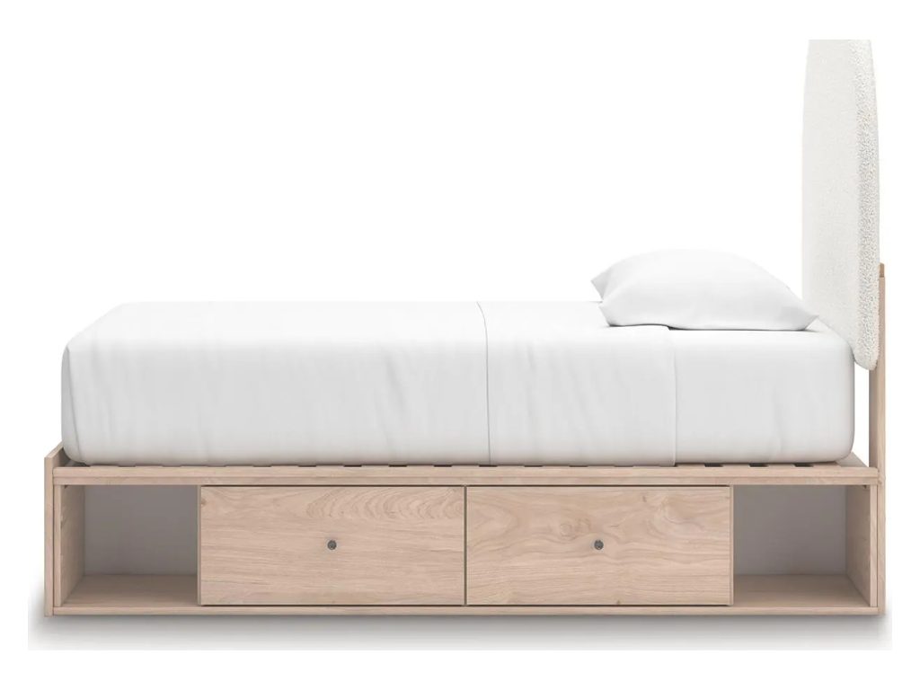 Arloster Twin Upholstered Panel Bed with Storage - image 7