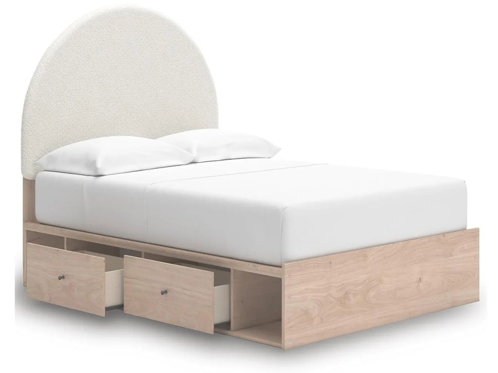 Arloster Full Upholstered Panel Bed with Storage - image 4