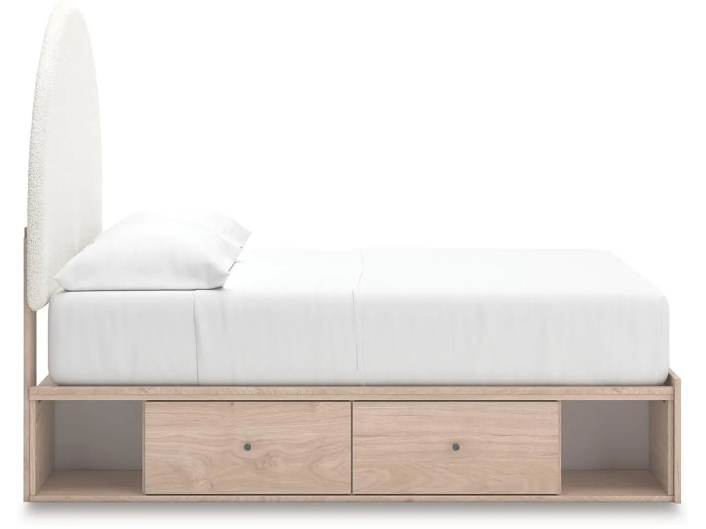 Arloster Full Upholstered Panel Bed with Storage - image 8