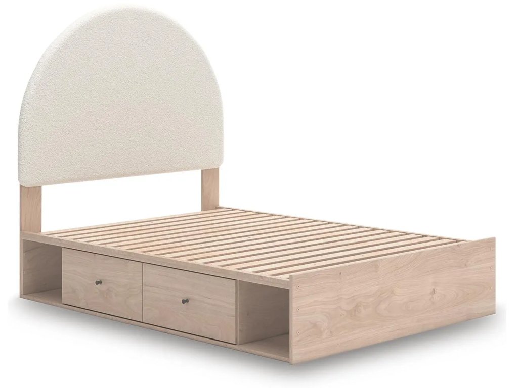 Arloster Full Upholstered Panel Bed with Storage - image 3