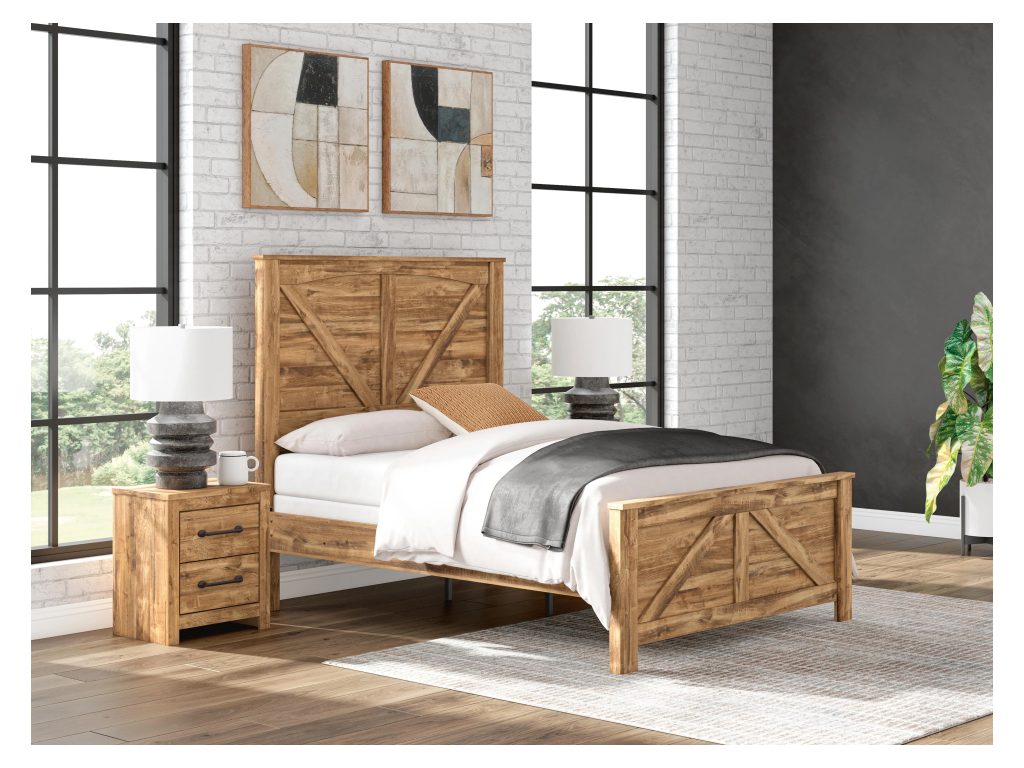 Maystonna Queen Crossbuck Panel Bed - image 1