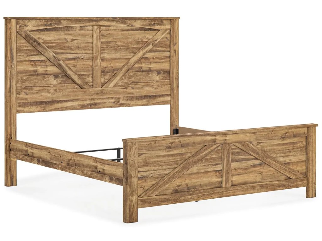 Maystonna King Crossbuck Panel Bed - image 3