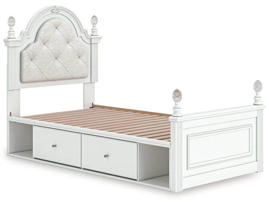 Kozlani Twin Upholstered Panel Bed with Storage - image 4