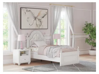 Kozlani Twin Upholstered Panel Bed - Alternative View