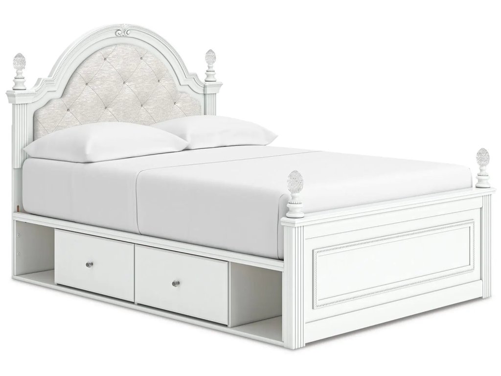 Kozlani Full Upholstered Panel Bed with Storage - main image