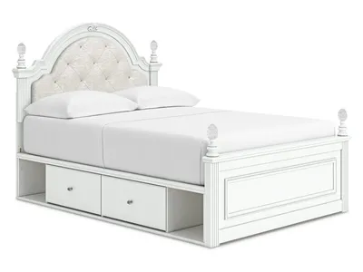 Kozlani Full Upholstered Panel Storage Bed