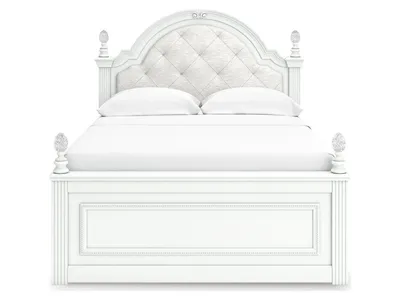 Kozlani Full Upholstered Panel Bed, Dresser and Mirror - Alternative View