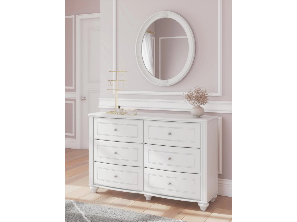 Kozlani Full Upholstered Panel Bed, Dresser and Mirror - image 14