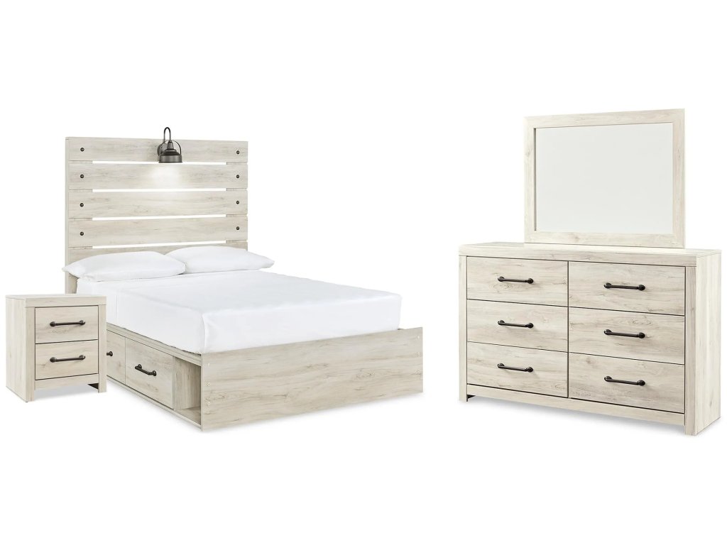 Cambeck Full Panel Bed with Storage, Dresser, Mirror and Nightstand - main image