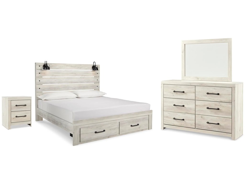 Cambeck King Panel Storage Bed, Dresser, Mirror and Nightstand - main image