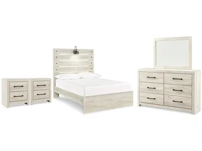 Cambeck Full Panel Bed, Dresser, Mirror and 2 Nightstands