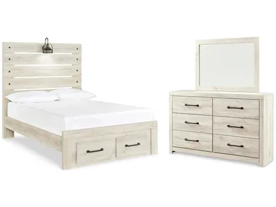 Cambeck Full Storage Bed, Dresser and Mirror