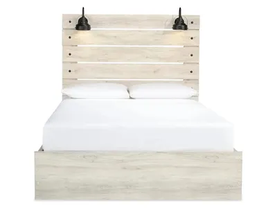 Cambeck Queen Panel Storage Bed and 2 Nightstands