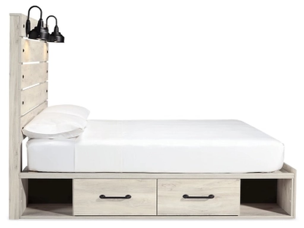 Cambeck Queen Panel Storage Bed and 2 Nightstands - image 3