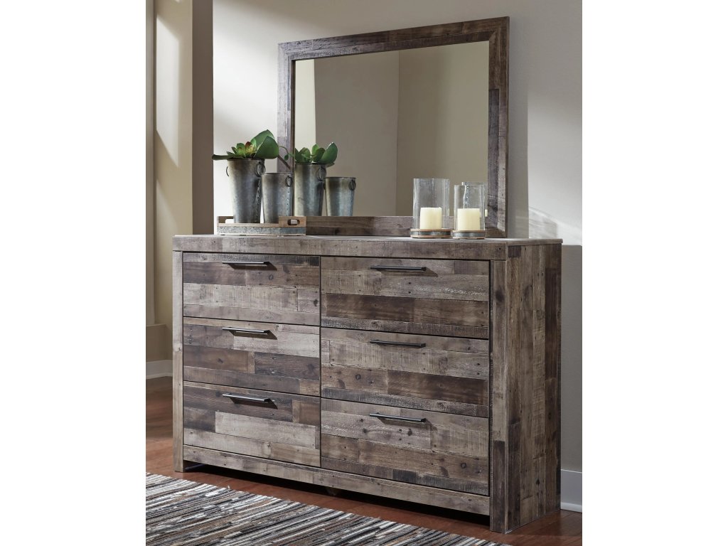 Derekson Full Panel Storage Bed, Dresser, Mirror and 2 Nightstands - image 4