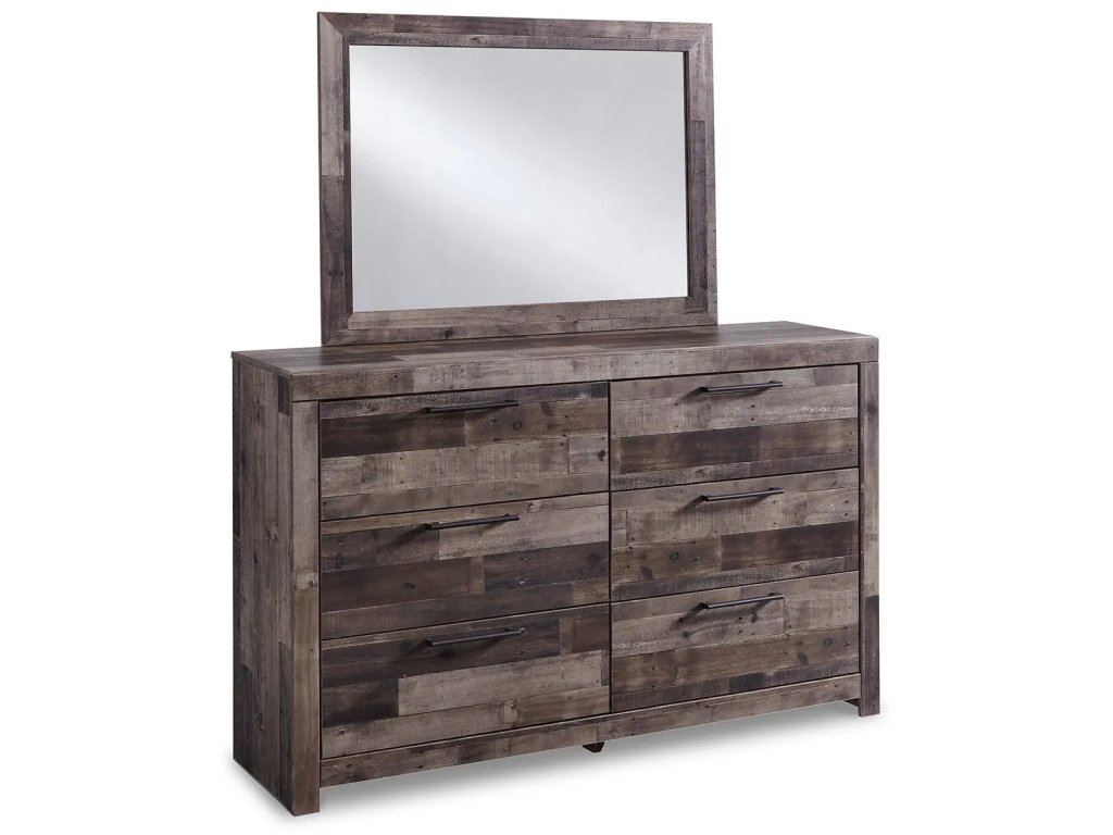 Derekson Full Panel Storage Bed, Dresser, Mirror and 2 Nightstands - image 1